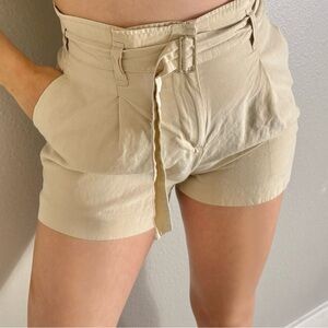 Club Monaco Linen Paperbag Shorts